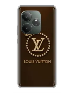 Чехол для Huawei Honor X8d с картинкой «LV — золотая печать»
