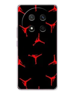 Чехол для Huawei Honor X9c с картинкой «Jordan Red Pattern»