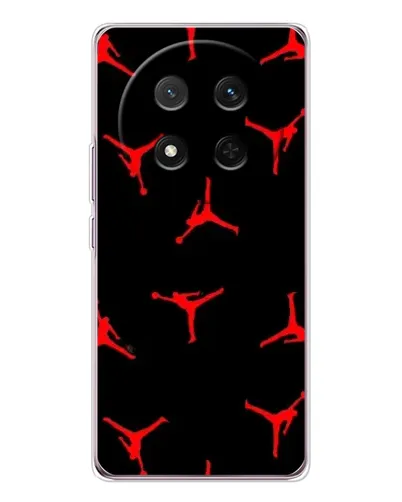 Чехол для Huawei Honor X9c с картинкой «Jordan Red Pattern»