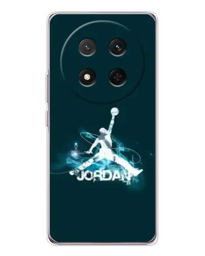 Чехол для Huawei Honor X9c с картинкой «Jordan Blue Fire»