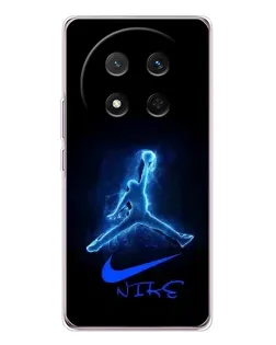 Чехол для Huawei Honor X9c с картинкой «Jordan Neon Blue»