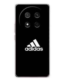 Чехол для Huawei Honor X9c с картинкой «Черная классика Adidas»