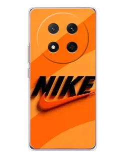 Чехол для Huawei Honor X9c с картинкой «Оранжевый драйв Nike»