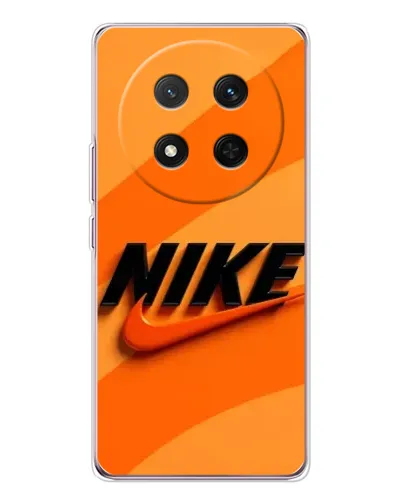 Чехол для Huawei Honor X9c с картинкой «Оранжевый драйв Nike»