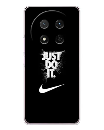Чехол для Huawei Honor X9c с картинкой «Текстовый принт Nike»