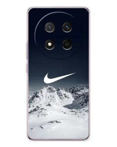 Чехол для Huawei Honor X9c с картинкой «Nike — зимние горы»