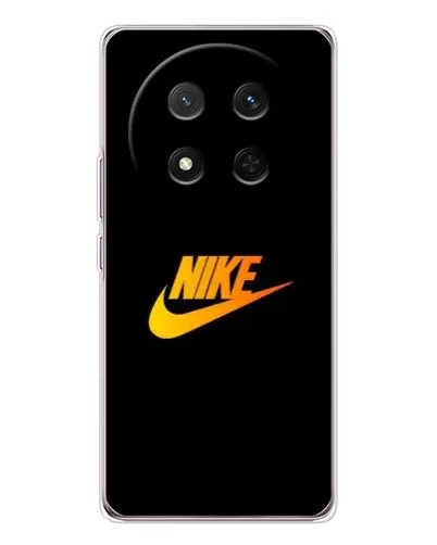 Чехол для Huawei Honor X9c с картинкой «Золотой логотип Nike»