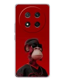 Чехол для Huawei Honor X9c с картинкой «Bored Ape в красном» Чехол для Huawei Honor X9c с картинкой «Bored Ape в красном»
