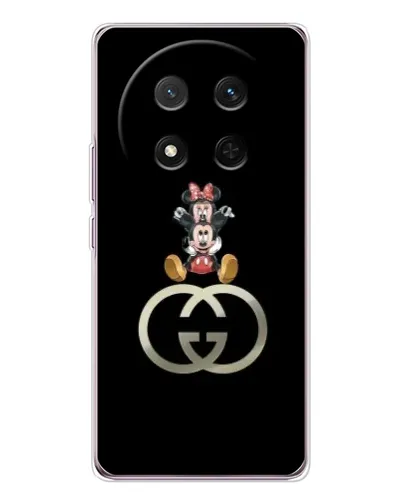Чехол для Huawei Honor X9c с картинкой «Минни Маус на лого»