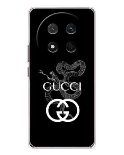Чехол для Huawei Honor X9c с картинкой «Gucci — серебряная змея»