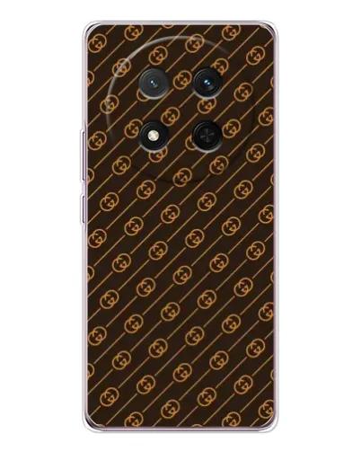 Чехол для Huawei Honor X9c с картинкой «Gucci — золотые диагонали»