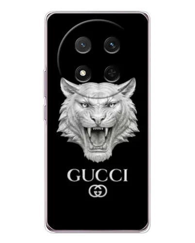 Чехол для Huawei Honor X9c с картинкой «Gucci — серебряный лев» Чехол для Huawei Honor X9c с картинкой «Gucci — серебряный лев»