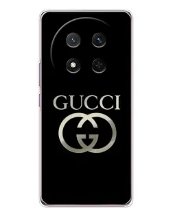 Чехол для Huawei Honor X9c с картинкой «Gucci — золото на черном» Чехол для Huawei Honor X9c с картинкой «Gucci — золото на черном»