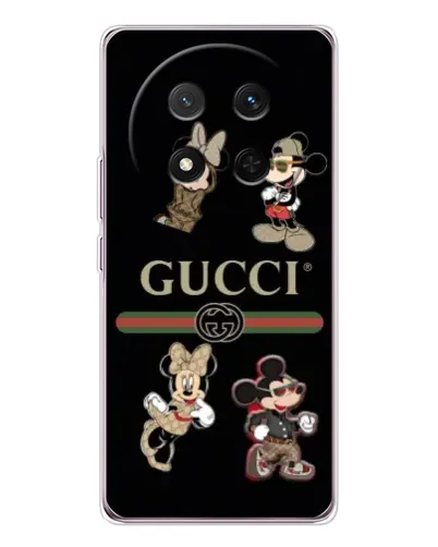 Чехол для Huawei Honor X9c с картинкой «Gucci — герои Disney и монограмма» Чехол для Huawei Honor X9c с картинкой «Gucci — герои Disney и монограмма»