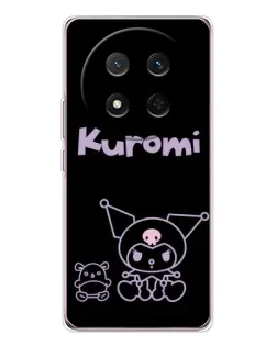 Чехол для Huawei Honor X9c с картинкой «Kuromi — черный минимализм» Чехол для Huawei Honor X9c с картинкой «Kuromi — черный минимализм»