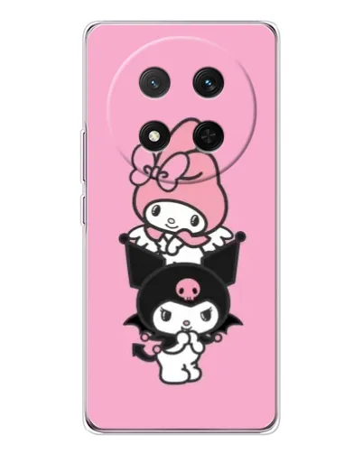 Чехол для Huawei Honor X9c с картинкой «My Melody и Kuromi» Чехол для Huawei Honor X9c с картинкой «My Melody и Kuromi»
