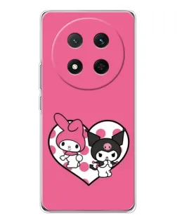 Чехол для Huawei Honor X9c с картинкой «Kuromi и My Melody»