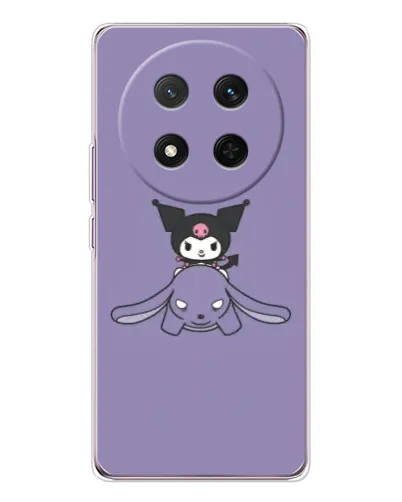 Чехол для Huawei Honor X9c с картинкой «Kuromi на лиловом фоне» Чехол для Huawei Honor X9c с картинкой «Kuromi на лиловом фоне»