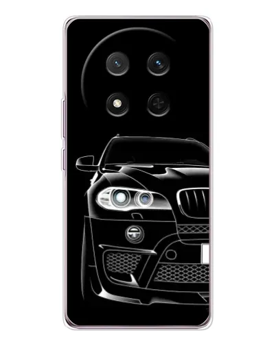 Чехол для Huawei Honor X9c с картинкой «Темный силуэт BMW»