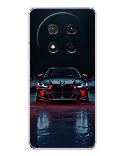 Чехол для Huawei Honor X9c с картинкой «BMW на мокрой дороге»