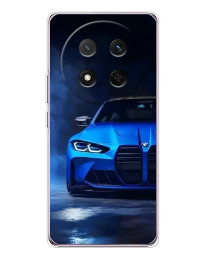 Чехол для Huawei Honor X9c с картинкой «Голубая BMW M4»