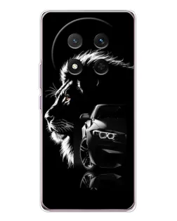 Чехол для Huawei Honor X9c с картинкой «BMW и лев»