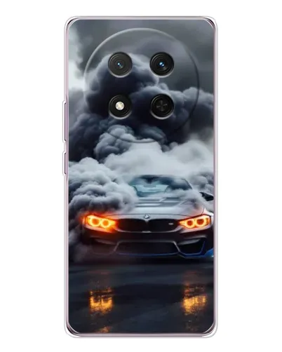 Чехол для Huawei Honor X9c с картинкой «BMW в дыму»