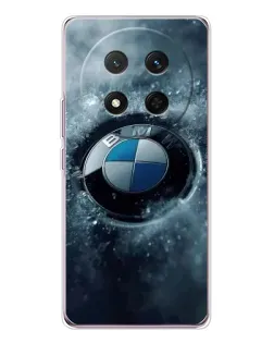 Чехол для Huawei Honor X9c с картинкой «Логотип BMW — лед»