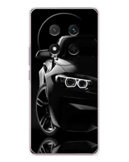 Чехол для Huawei Honor X9c с картинкой «Черная BMW — профиль»