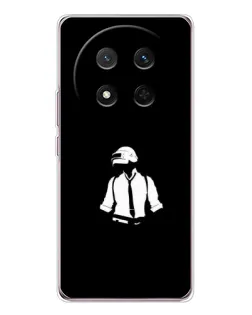Чехол для Huawei Honor X9c с картинкой «PUBG — белый шлем»