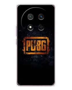 Чехол для Huawei Honor X9c с картинкой «PUBG — золотой логотип»