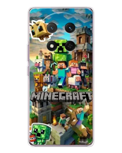 Чехол для Huawei Honor X9c с картинкой «Замок Minecraft»