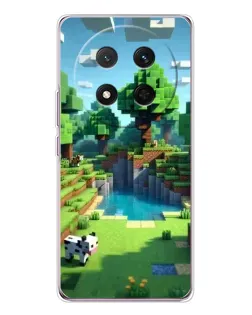 Чехол для Huawei Honor X9c с картинкой «Minecraft летний день»