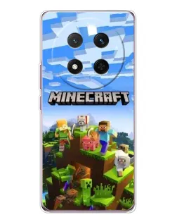Чехол для Huawei Honor X9c с картинкой «Minecraft классический мир»