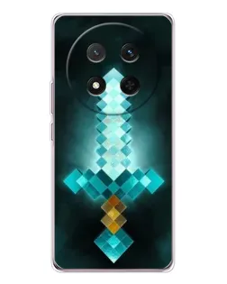 Чехол для Huawei Honor X9c с картинкой «Алмазный меч неон»