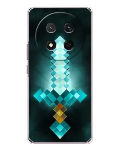 Чехол для Huawei Honor X9c с картинкой «Алмазный меч неон»