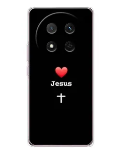 Чехол для Huawei Honor X9c с картинкой «Сердце - Jesus»