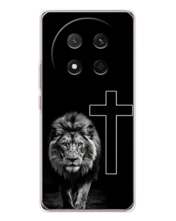 Чехол для Huawei Honor X9c с картинкой «Лев и Крест»
