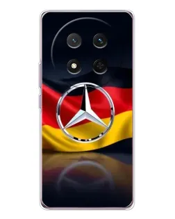 Чехол для Huawei Honor X9c с картинкой «Mercedes — флаг Германии»