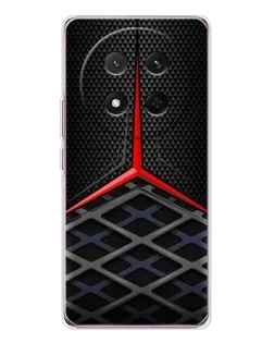 Чехол для Huawei Honor X9c с картинкой «Mercedes Carbon Grid»