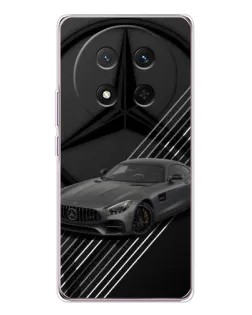 Чехол для Huawei Honor X9c с картинкой «Mercedes AMG — графика»