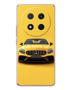 Чехол для Huawei Honor X9c с картинкой «Желтый Mercedes GT»