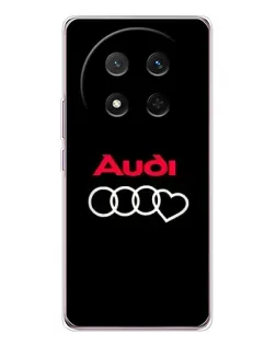 Чехол для Huawei Honor X9c с картинкой «Логотип Audi Heart»