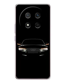 Чехол для Huawei Honor X9c с картинкой «Audi — ночной контур»