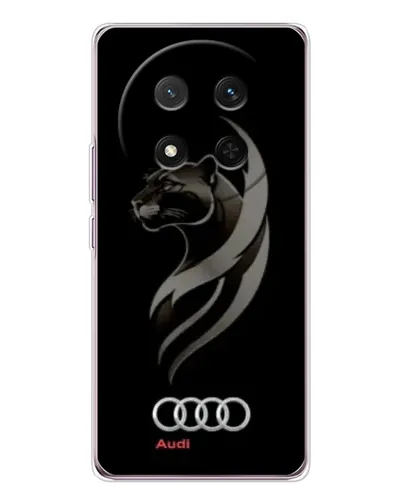 Чехол для Huawei Honor X9c с картинкой «Графика — пантера и Audi»