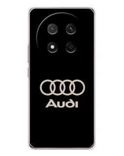 Чехол для Huawei Honor X9c с картинкой «Audi — золотой логотип»