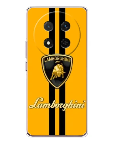 Чехол для Huawei Honor X9c с картинкой «Lamborghini Stripe желтый»