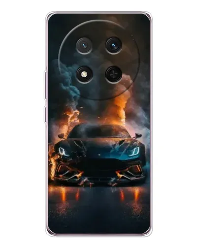 Чехол для Huawei Honor X9c с картинкой «Lamborghini дымная эстетика»