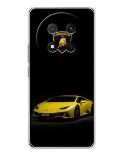 Чехол для Huawei Honor X9c с картинкой «Lamborghini желтый акцент»