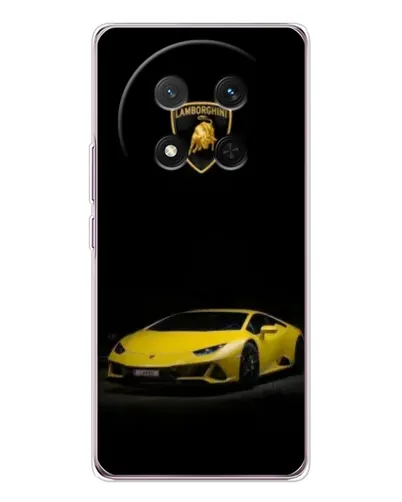 Чехол для Huawei Honor X9c с картинкой «Lamborghini желтый акцент»